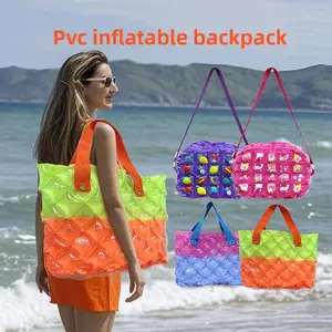 Inflatable PVC Beach Tote | Waterproof & Fun Summer Bag