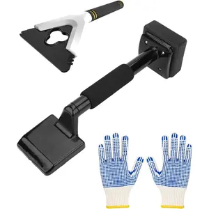 Carpet Knee Kicker Tool Kit with Carpet Tucker, Stretcher Tools for Carpet Stretching and Tucking with Anti-slip Gloves for Carpet Installation Work