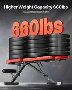 VEVOR Adjustable Weight Bench - Sit-Up Bench for Home Gym