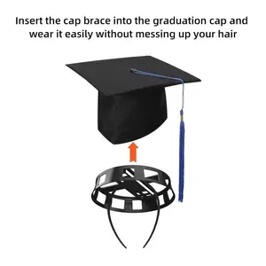 1pcs The Graduation Cap Headband - Keep Your Natural Hair on Grad Day and Secure Your Cap