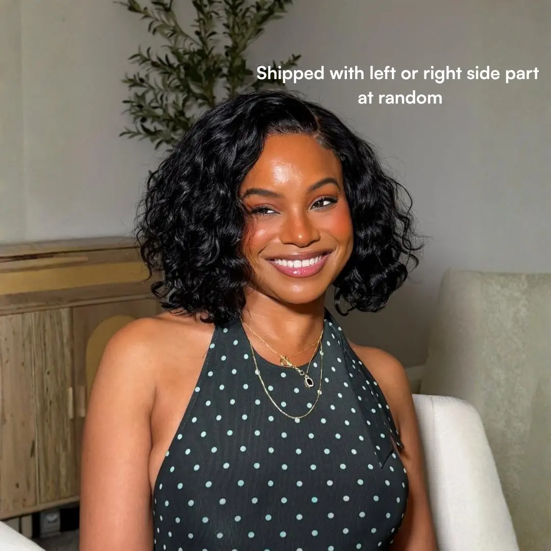 【NEW】Nadula 250% Density 6x4 Lace Closure Ready to Go Water Wave Short Wavy Bob Wig Glueless Minimalist Lace Wig Human Hair Summervibes TikTokShopStockUp