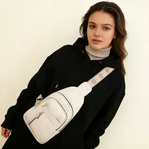 【Gift for Valentine's Day】2026 Solid Color Quilted Fanny Pack - Casual Zipper Chest Belt Bum Bag, Adjustable Sling Bag for Daily Use, Lightweight & Waterproof mothersdaygift