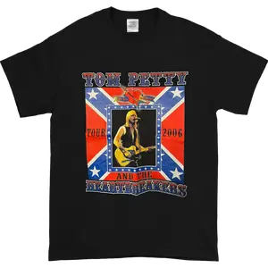 Tom Petty & The Heartbreakers Vintage 2006 Tour Men's T-shirt Fullsize Casual Cotton Fabric Menswear