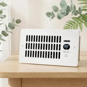 Register Booster Fan for 4” x 10” Register Holes, Improves Heating & Cooling Vents,window fan, 10-Speed Quiet Ventilation Fan with Thermostat & Remote, Negative Ion Air Vent Booster, Enhances Airflow & Home Comfort Heating circulation Warm Air Mode