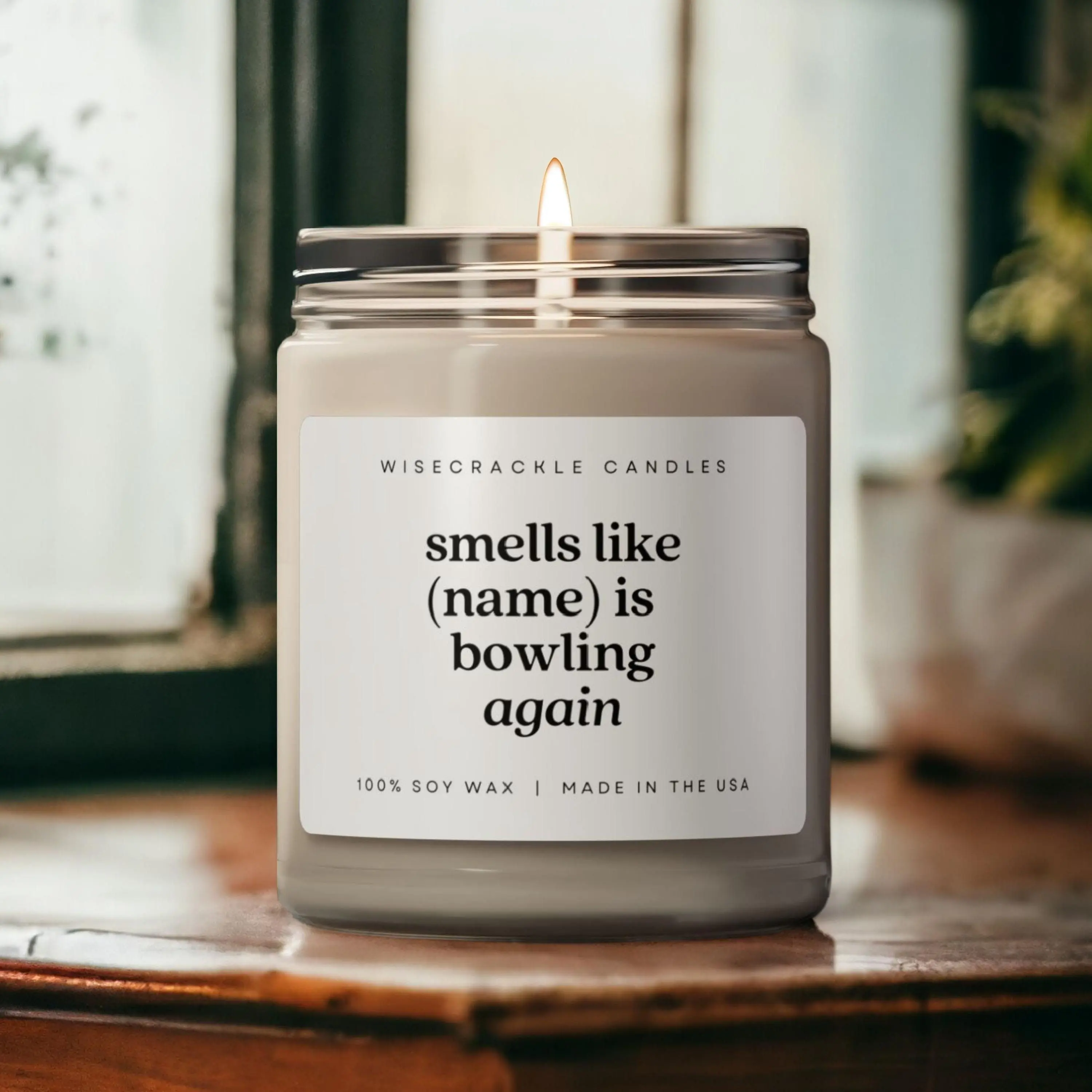 Funny Bowling Candle, Bowling Team Gift, Bowling Mom gift, Bowling Crew Gift, Bowling Lover Gift, Bowling Gift for Him