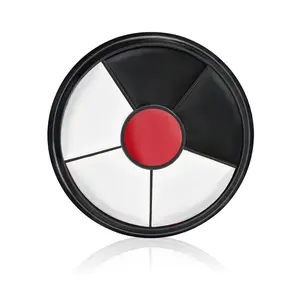 Clown Makeup Kit,Black White Red Face Paint Professional Adult Body Paint Kit for Halloween SFX Special Effects Makeup Kit springtok