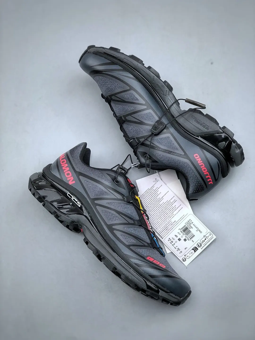 Salomon XT‑6 Unisex Fashion‑Forward Outdoor Sneakers, Abrasion‑Resistant Fabric Upper, Deep‑Groove Non‑Slip Outsole, Great for Urban Street‑Wear, Rocky Terrain Trekking, Short Hikes, Leisure Outings and Vacation