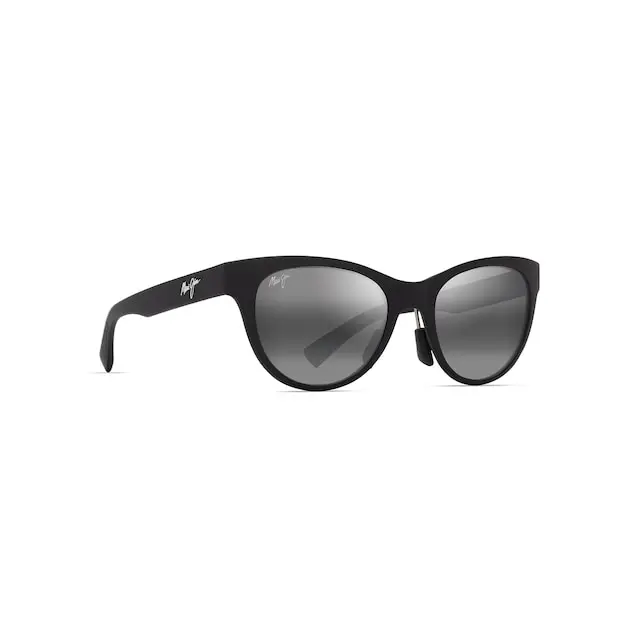 Maui Jim Hulahē Sunglasses 685-02 Matte Black Frame Neutral Grey Lenses