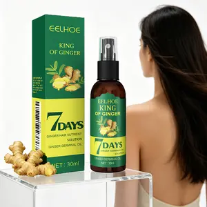 Ginger Hair Growth Spray Scalp Care Treatment for Thinning Hair Strengthening Hair Serum Nourishing Hair Care for Men Women Supports Fuller Looking Hair