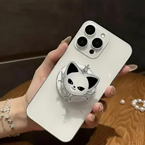 Evil S.K.Z.O.O KPOP Phone Grip Holder Stand,  Cute Character Magnetic Adhesive, Kawaii Kpop Phone Accessories, Wolfchan, Dwaekki , Leebit, , BbokAri