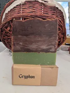 Gryphon Fantasy Creature Themed All Natural Soap Bar 4oz - Pine & Orange Scented, Plant Based, Free from Allergens, Perfect for Gamers & Book Lovers