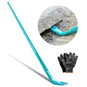 VEVOR Prylever Bar, 2000 lbs Weight Capacity, 52.5 Inch Heavy Duty Carbon Steel Handle Pry Lever Bar, 56 Inch Long Crowbar for Concrete, Demolition, Crowbaring, Ideal for Construction & Industrial Use