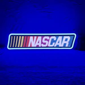 NASCAR Racing Car Neon Sign for Room Decor Men, NASCAR Car Neon Sign Car Room Decor Garage, Fans Car Neon Signs for Man Cave Birthday Party Gifts