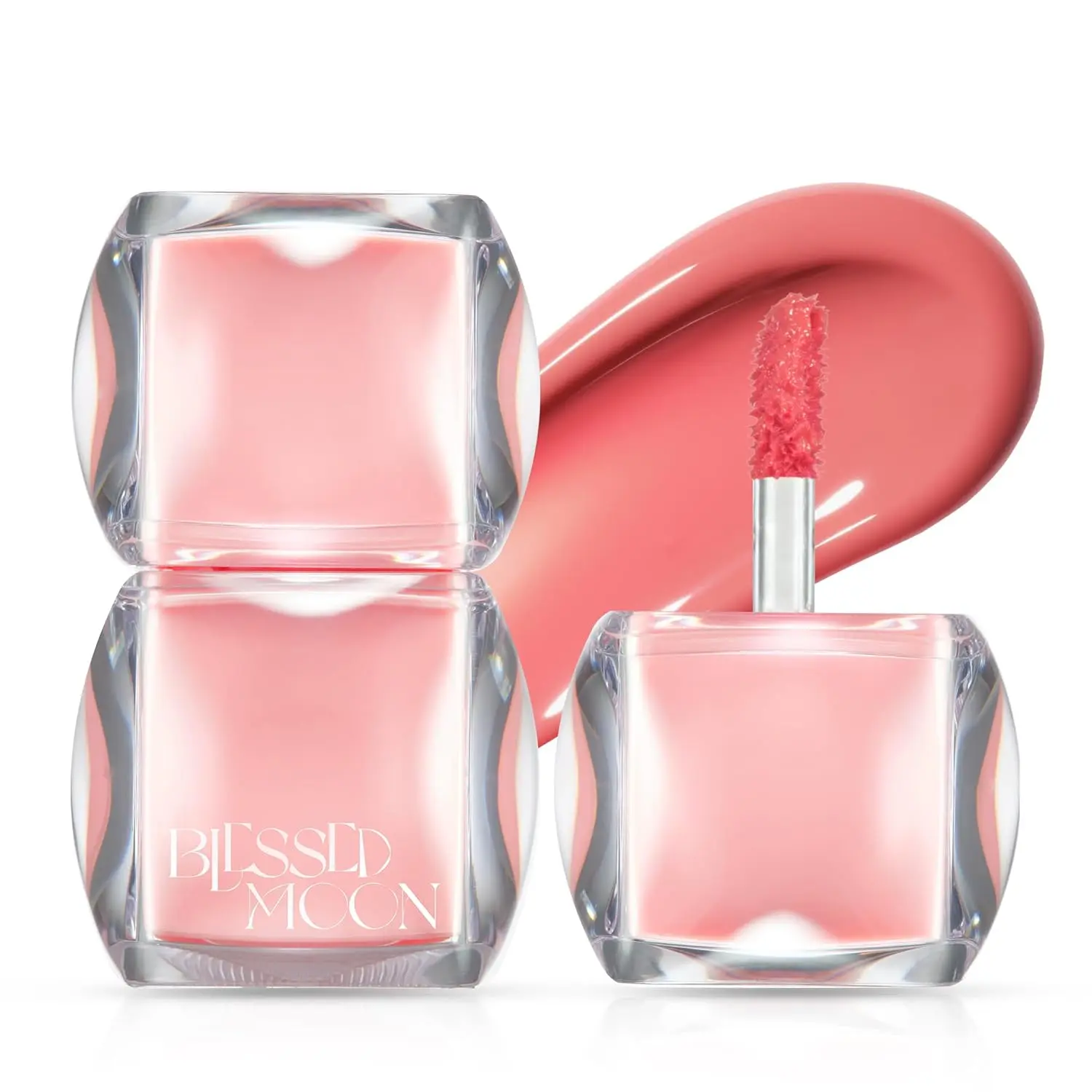BLESSED MOON Veil Glow Lip Tint - Clear Glass Glow – Glassy Glow Lip Tint with Buildable Clear Color