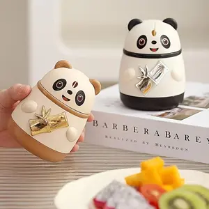 [Automatic Toothpick Dispenser] Panda Press-to-Pop-Up Toothpick Holder, Stylish Home Toothpick Box, Creative Toothpick Jar, Toothpick Container