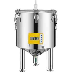 Father's Day Gift VEVOR 14 Gallon Stainless Steel Brew Fermenter Home Brewing Brew Bucket Fermenter With conical base Brewing Equipment
