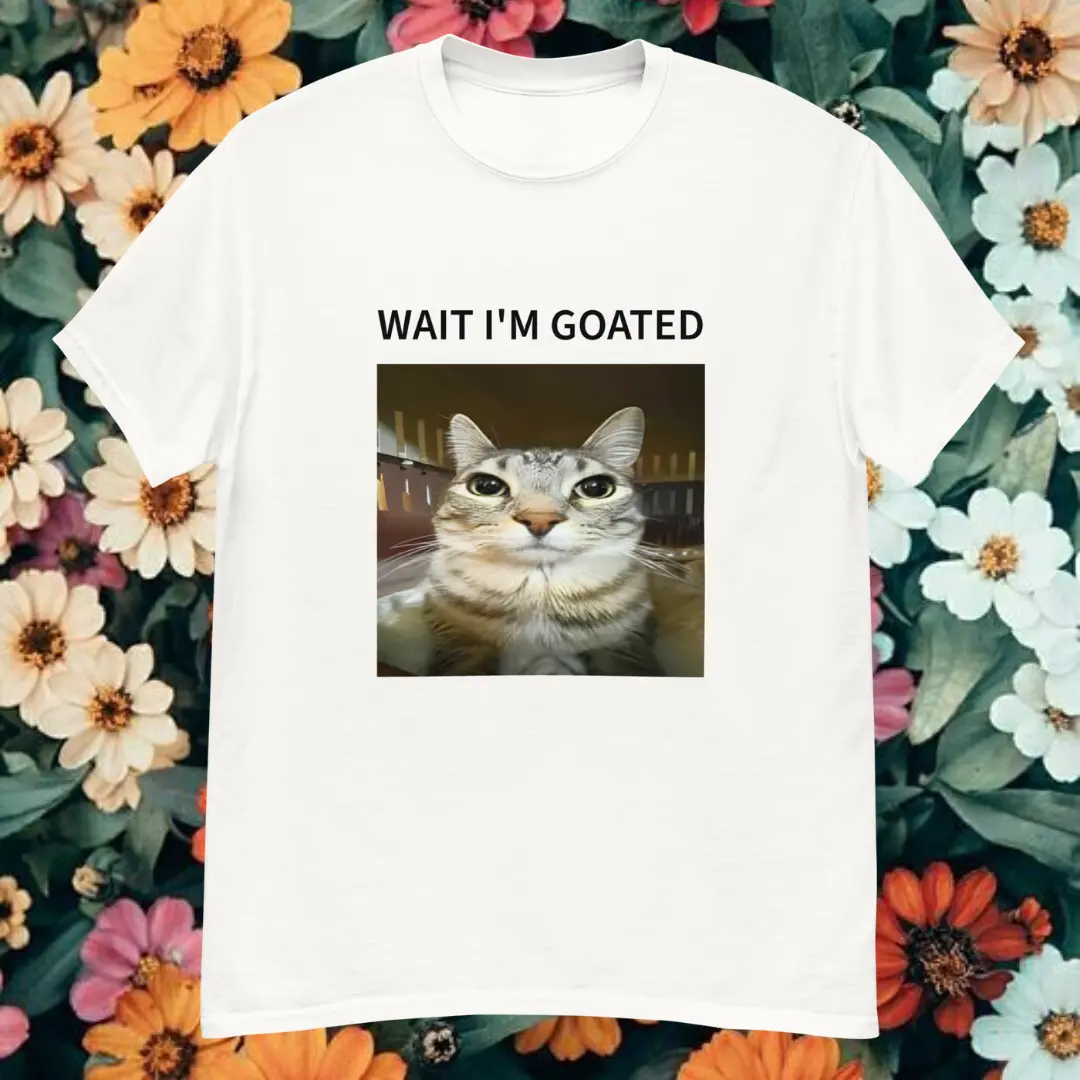 GOATED CAT GRAPHIC TEE Childrens Book, Nostalgia, 90s Kid, Tshirt, Funny Clothing, Cool Clothing, Trendy Clothes, Best Fashion 2025, Pete the Cat Shirt, Funny Ahh Tees, Trendy Tshirt, I Love Pete The Cat, SALE, Cat Lovers, Cat Clothing, Cats