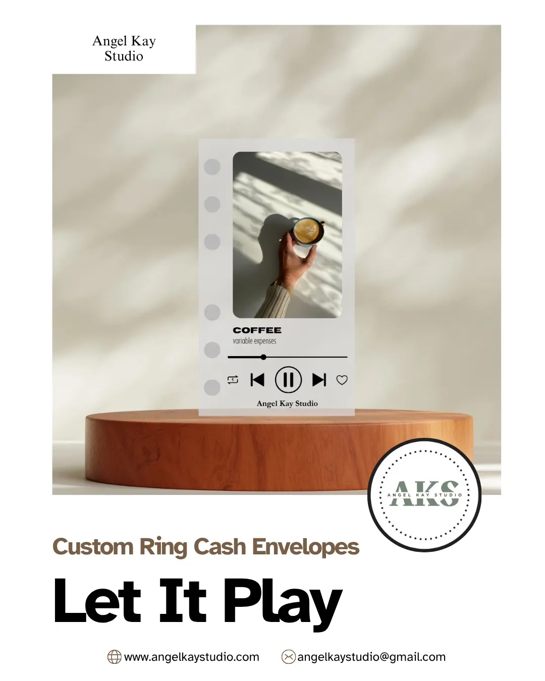 "Let It Play" Custom Cash Envelopes