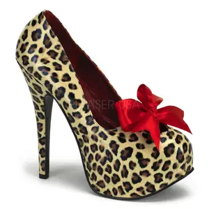 Bordello TEEZE-12 Cheetah Print Pu Pumps