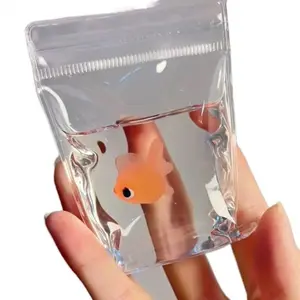 Viral Goldfish Squishy Toy, Ultra Gooey Slime Texture Slow Rising Silicone Squishies, Soft Squeeze Stress Anxiety Relief Fidget Toy, Novelty Kawaii Sensory Decompression Toy Party Favor Gift for Adults Kids