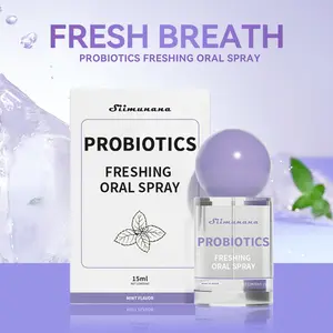 Probiotic Oral Spray, 15ml Mint Breath Freshener - Sugar-Free Natural Formula for Long-Lasting Fresh Breath & Gum Health - Portable Oral Care for Women & Men