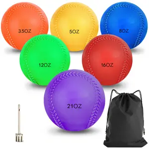 Weighted Training Balls - Choose Baseball Or Softball - Hitting & Pitching Training For All Skill Levels - Improve Power And Mechanics