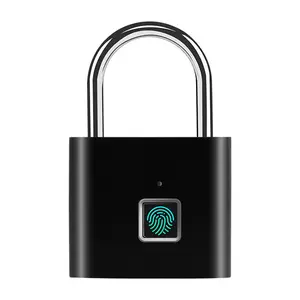 Smart USB Fingerprint Lock - Biometric Security, Up to 10 Fingerprints, LED Indicator, USB Rechargeable, Durable & Portable Design, IP65 Rated