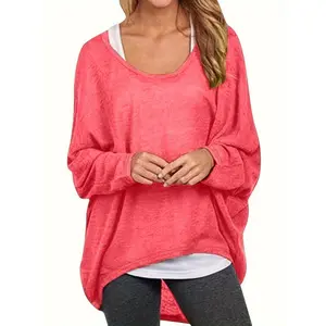 WomensBatwingSleevePulloverTops-OffShoulder,LooseFit-Soft&ComfortableFabric-ForCasualEverydayWear-PerfectGiftforWomenWomenswearHoodie