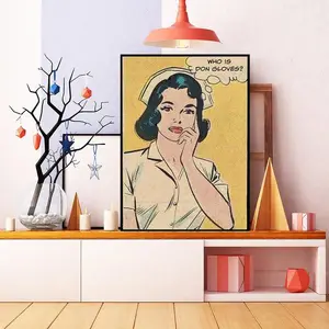 Modern Minimalist Nurse Poster - Gift For Medical Students, Social Workers, And Nursing Professionals