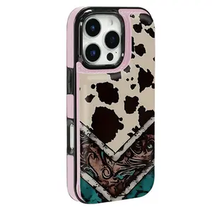 Phone Case: Leopard print design, this functional phone protective case has a built-in card holder that can store bank cards and other types of cards, suitable for Halloween, Christmas, and New Year, compatible with iPhone 17/16/15/14/13/12