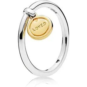 PANDORA Medallion of Love Ring 18k Gold Plated PANDORA Shine