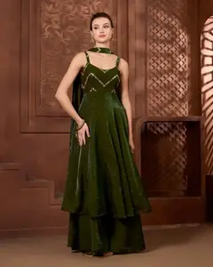 Ayat Emerald Anarkali Sharara Set