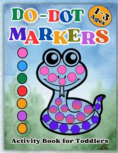 Do-Dot Markers: Toddler Activity Book (Ages 1-3) Shapes, Animals, and Fruits to Color with Dot Markers (Big Dots)
