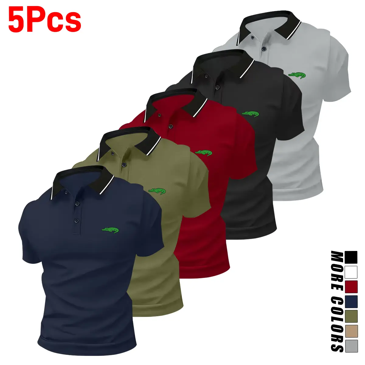 Blue-Green-Red-Black-Gray