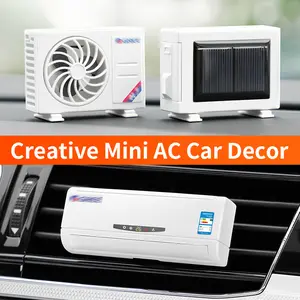 Solar Car Air Conditioner Model Fragrance Diffuser Ornament for Car Vents, Long-Lasting Scent, In-Car Decorative Aromatherapy