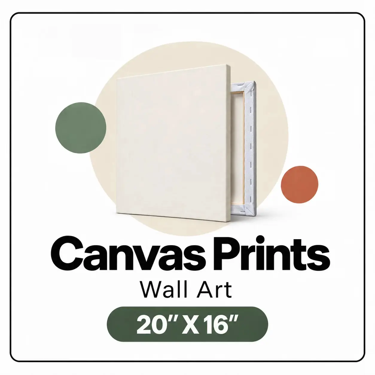 Canvas Prints Wall Art 20" x 16" Modern Home Decor