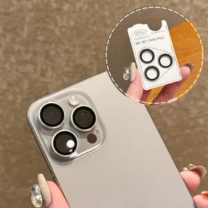 【 iPhone lens film 】Print metal lens film for Iphone16 Pro Max 15 14  High definition Tempered glass Second stick Titanium metal