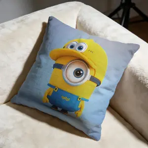 Fashion MMinionsful Cushion Cover High quality plush fabric skin-friendly breathable all seasons universal anti-pilling no fading lightweight durable ideal for bedroom car sofa perfect daily use decor great gift for family and friends