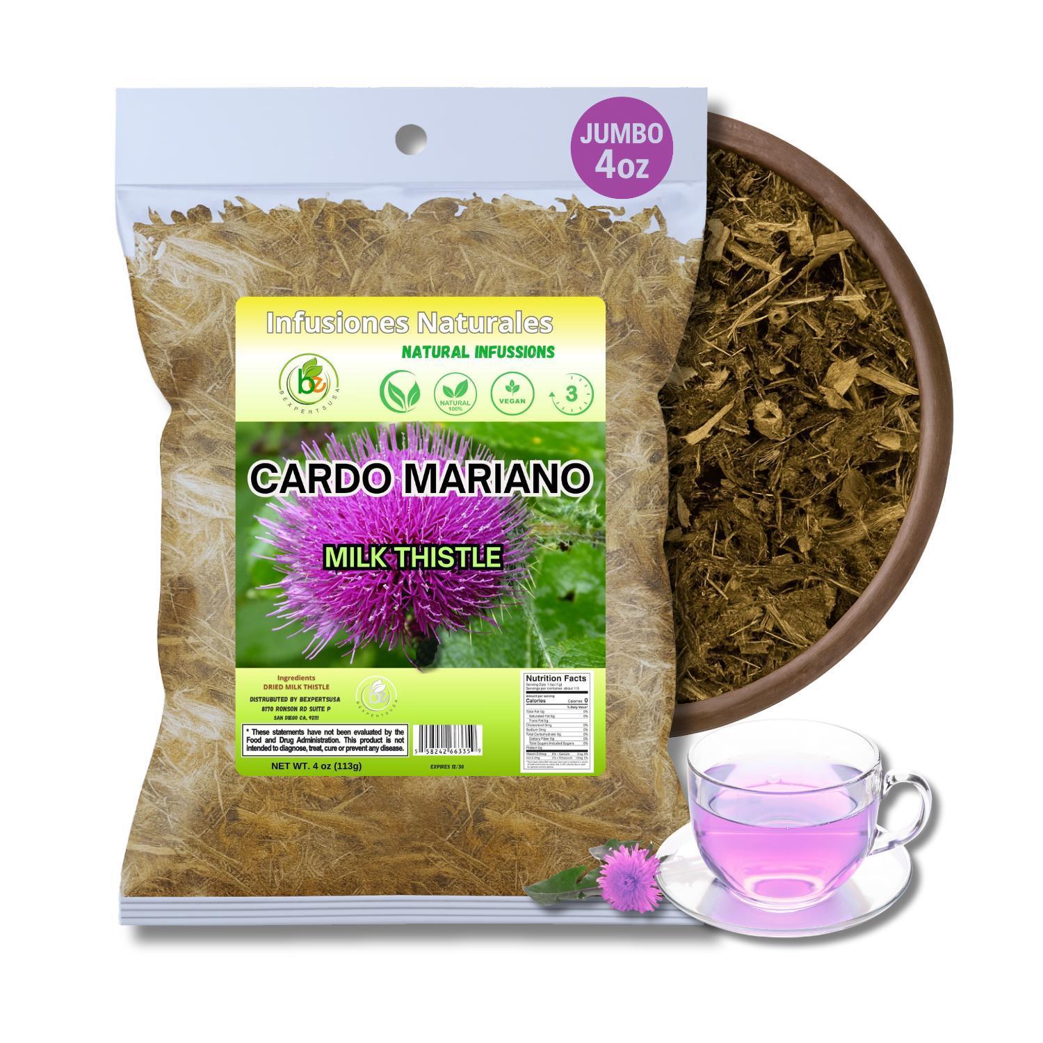 VIRAL Cardo Mariano Herb Tea | Vegan | 100% Pure & Natural Cardo Mariano - Milk Thistle Loose Tea 4oz (113g)