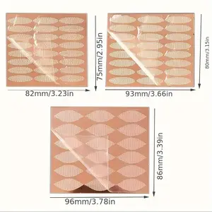 Water Activated Lace Eyelid Tape 360/480pcs Natural Eye Mask Mesh Sticky Shield for Long Lasting Maintenance Invisible Double Eyelid Tape Suitable for Inner Eyes Pocket Cap Puffiness Eyes Small/Medium/Large Size Eyelash Extension Tweezers(Sheets)