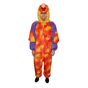 Parrot Costume For Adults | Colorful Jumpsuit with Attached Hood & Beak | Funny Bird Outfit for Halloween, Parties & Cosplay | One Size Fits Most -  Menswear
