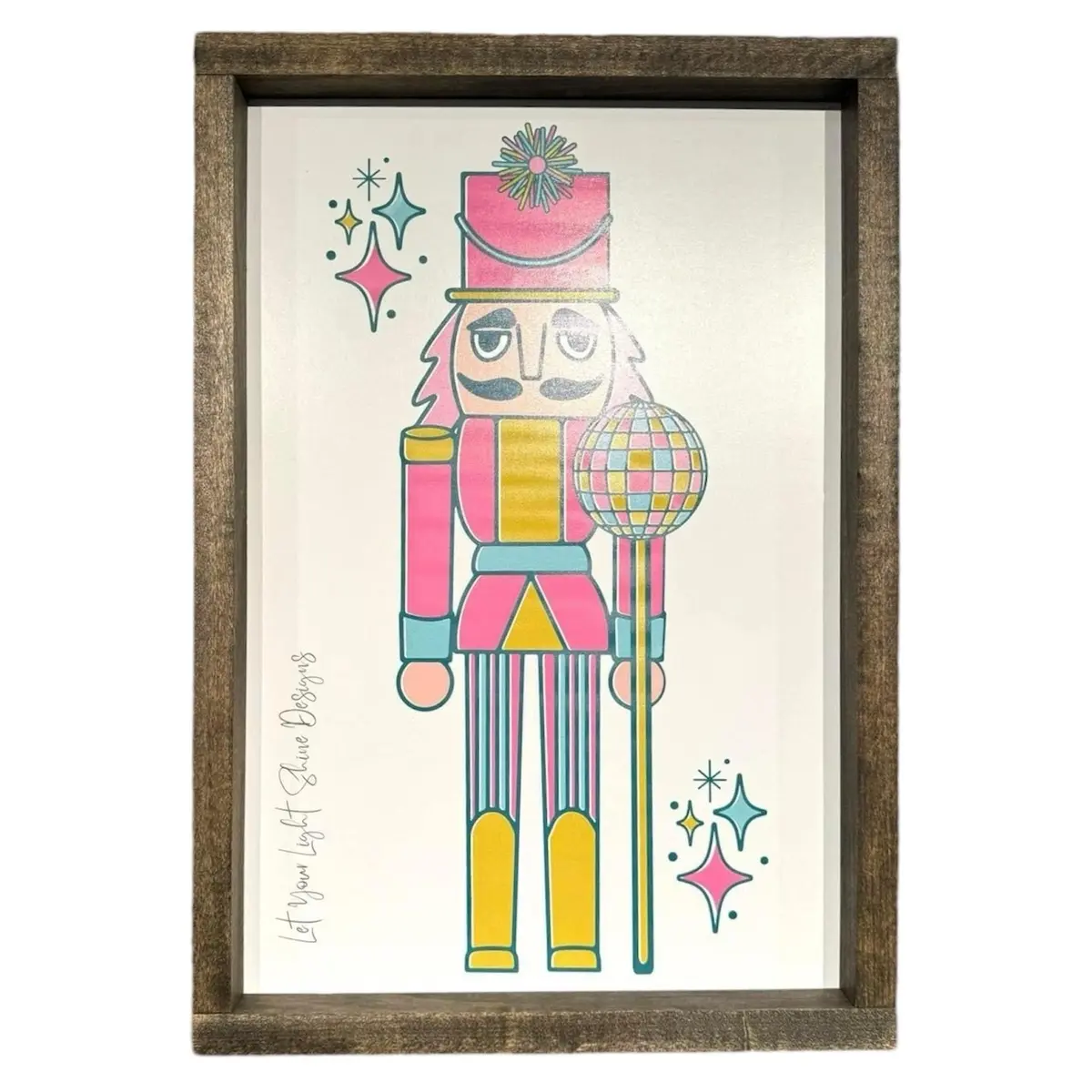Nutcracker Printed Wood Framed Sign