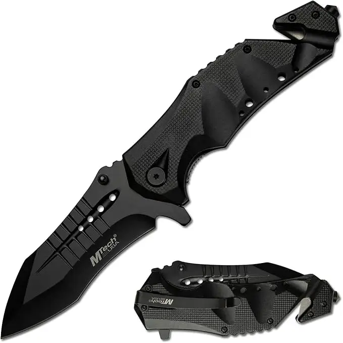 MTech USA MT-A845BK Folding Pocket KNIFE, 5" Closed, Black Blade