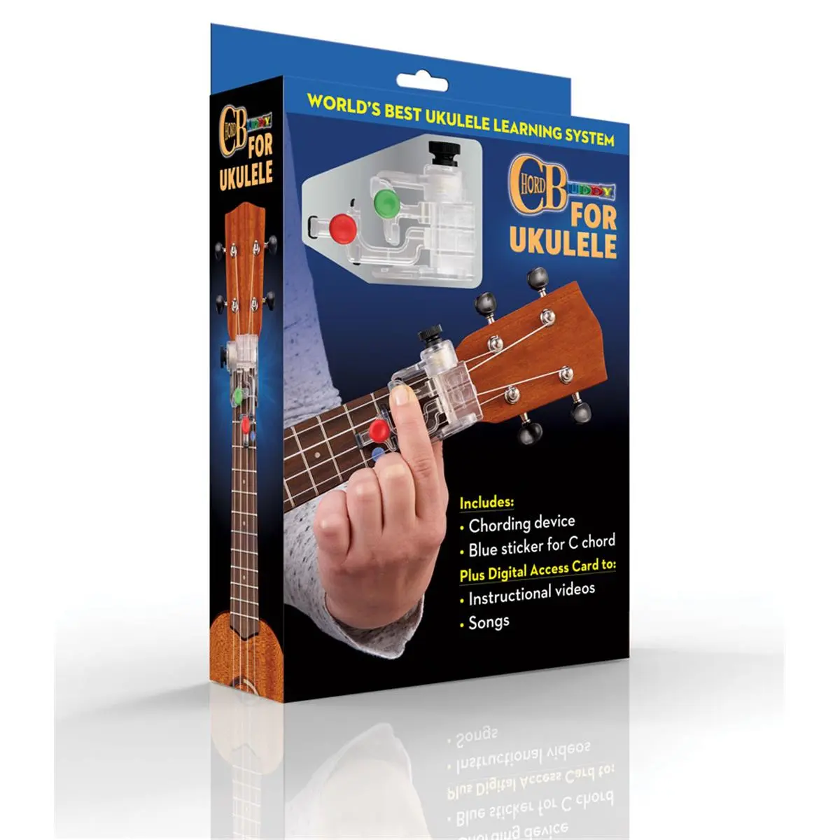 212 MAIN 4-String Soprano Ukulele Chord Buddy - Complete Learning Package, Instant Play Tool, Chord Guide, Ukulele Learning System for Music Lessons