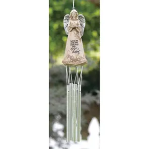 Dicksons 246204 5 in. Angel Wind Chime - God Had You in His Arms I Have You in My Heart