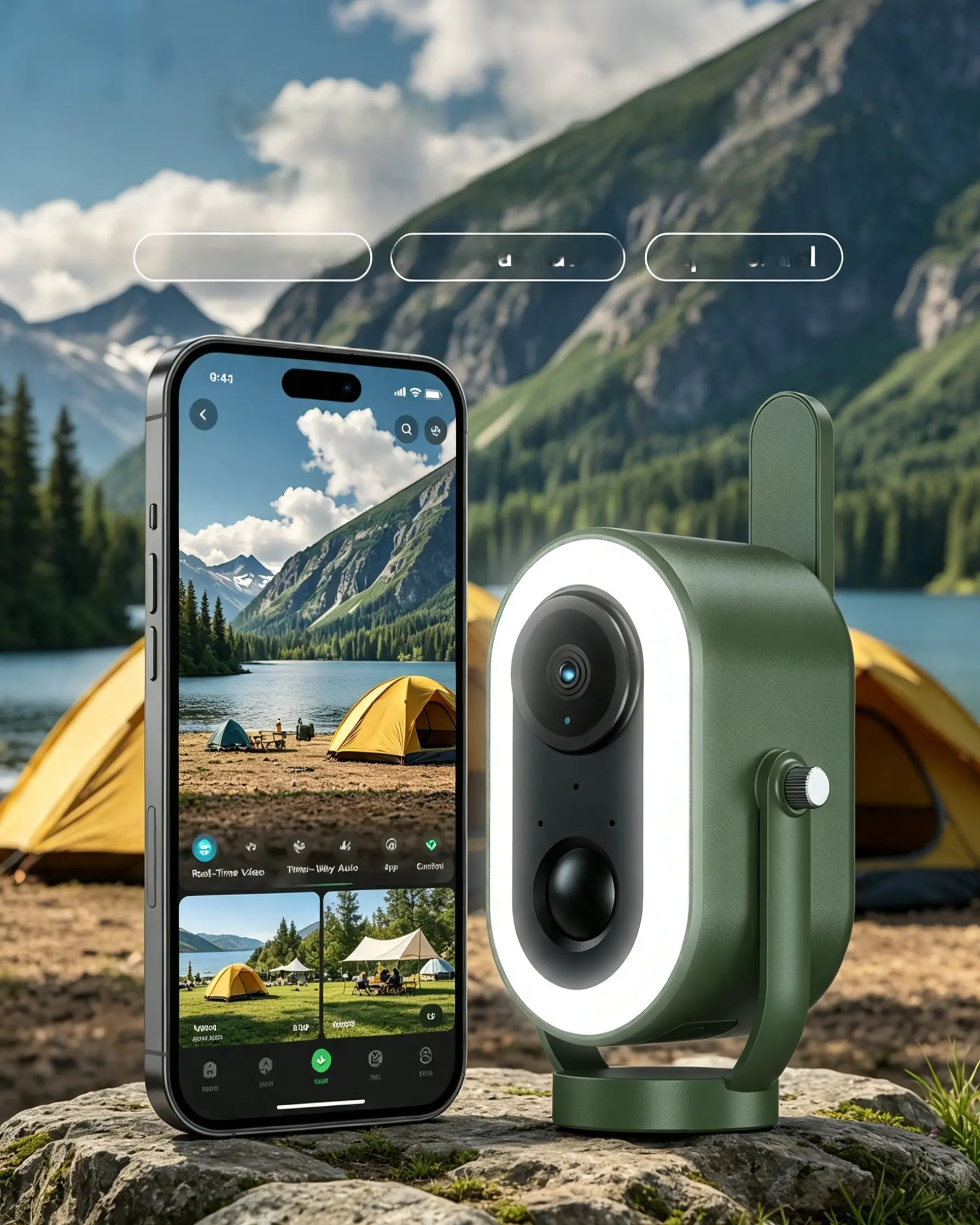 Xega 4G LTE Outdoor Security Camera - 2K HD Wireless Camera with Built-in SIM Card, No WiFi Required, 6000mAh Battery, Magnetic Mount, PIR Detection & Night Vision for Camping, RV and Remote Monitoring ptz camera