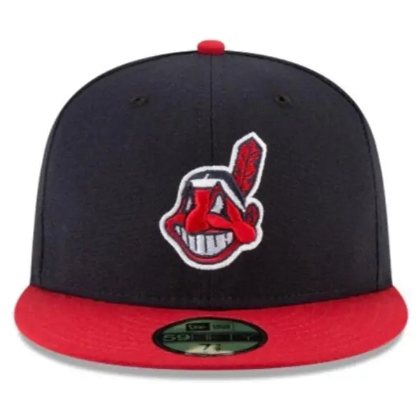 Cleveland Indians New Era Navy/Red Home Collection On-Field Low Profile 59FIFTY Fitted Hat