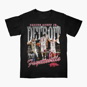 Darius Acuff Jr. Basketball T-Shirt – Graphic Tee Featuring Darius Acuff Jr. in Action, Perfect for Fans, Men's Tops FMN