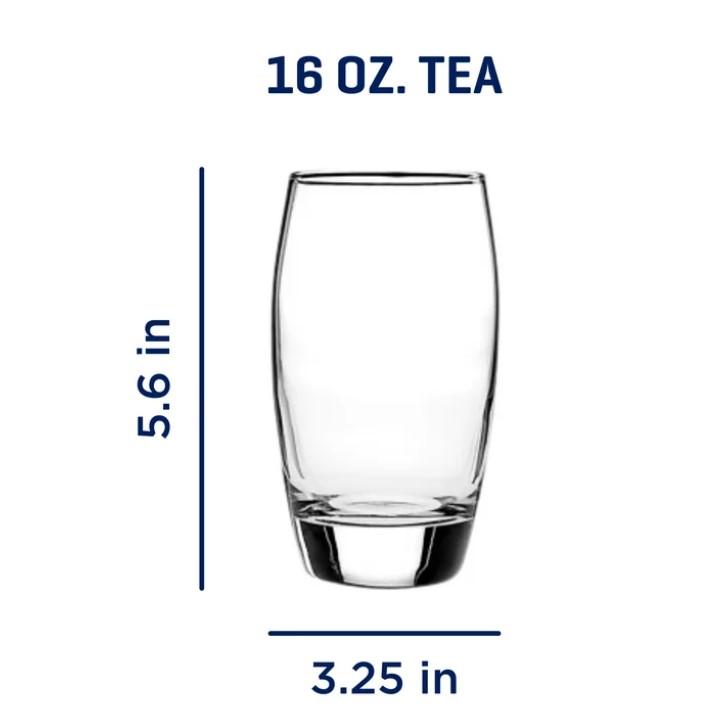 Ellendale Drinking Glasses, 16 Ounces, Set of 8