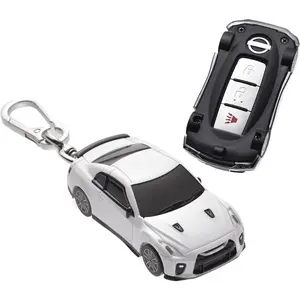 for Nissan Key Fob Cover Car Styling Protection Key Shell-Key fob case compatible with Nissan Altima Maxima Sentra Armada Pathfinder Rogue Smart Remote Key - D15